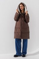 Куртка однотонная женская Towmy 3280 XL Оливково-коричневый (2000990653925W)  Фото №0