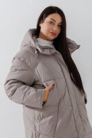 Куртка однотонная женская Towmy 9350 52 Серый  Фото №1