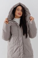 Куртка однотонная женская Towmy 9350 52 Серый  Фото №2