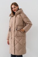 Куртка однотонная женская Towmy D382 S Темно-бежевый (2000990654250W)  Фото №2