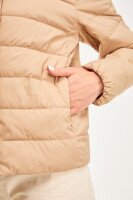 Купить Куртка однотонная женская GENUA G01116-0003 XS Бежевый Артикул: 2000999415784 Миниатюра фотографии № 4