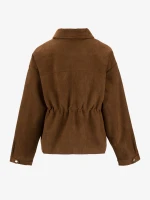 Купить Куртка однотонная женская GENUA G01116-0010 L Коричневый Артикул: 2000999417054 Миниатюра фотографии № 5