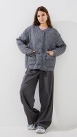 Купити Куртка однотонна жіноча LAWA WBC02500 XS Сірий Артикул: 2000999470721 Фото мініатюра № 2