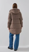 Купити Куртка однотонна жіноча On me 2431-F341 2XL Кавовий Артикул: 2000999164200 Фото мініатюра № 5