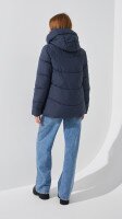 Куртка однотонна жіноча On me 832-1 2XL Темно-синій  Фото №3