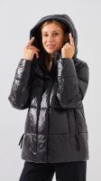 Купить Куртка однотонная женская On me M505 S Черный Артикул: 2000999154966 Миниатюра фотографии № 4