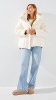 Купити Куртка однотонна жіноча On me TM-BF-C262 2XL Молочний Артикул: 2000999155321 Фото мініатюра № 2