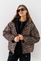 Куртка жіноча On me 5231 2XL Чорно-коричневий  Фото №1