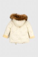 Куртка зимняя для девочки Feiying J-08 98 см Молочный (2000989629177W)  Фото №16