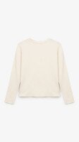 Лонгслів однотонний жіночий Bclothing 8837 S Молочний  Фото №2