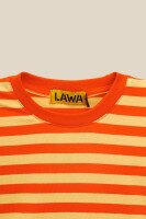 Лонгслів з візерунком для дівчинки LAWA GBC02404 134 см Біло-помаранчевий  Фото №5
