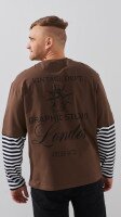 Купить Лонгслив с принтом мужской LAWA P-MT02308 S Коричневый Артикул: 2888000024343 Миниатюра фотографии № 4