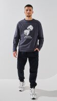 Купить Лонгслив с принтом мужской LAWA P-MT02310 S Графитовый Артикул: 2888000021519 Миниатюра фотографии № 2