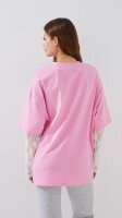 Купить Лонгслив с принтом женский LAWA P-WT02312 S/M Розовый Артикул: 2000999529191 Миниатюра фотографии № 5