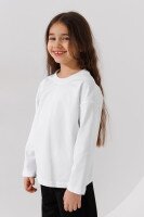 Лонгслів однотонний для дівчинки LAWA GBC02303 122 см Білий  Фото №2
