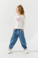 Лонгслів з принтом для дівчинки Baby Show 14483 92 см Молочний  Фото №1