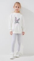 Купить Лосины однотонные для девочки Happy Kids 27 98 см Светло-серый Артикул: 2000999432873 Миниатюра фотографии № 2