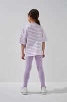 Лосини однотонні для дівчинки LAWA GBC02320 122 см Ліловий  Фото №3
