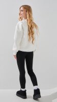 Купить Лосины однотонные для девочки Lizi SY320 146 см Черный Артикул: 2000999365706 Миниатюра фотографии № 5