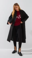 Купити Лосини однотонні жіночі SL 953 44 Чорний Артикул: 2000999308017 Фото мініатюра № 2