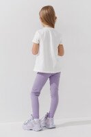 Лосини однотонні для дівчинки Happy Kids 103 128 см Ліловий  Фото №2