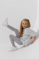Лосины однотонные для девочки Happy Kids 103 128 см Серый  Фото №1