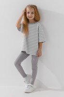 Лосины однотонные для девочки Happy Kids 103 128 см Серый  Фото №0