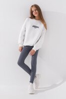 Лосины однотонные Еврозима для девочки Baby Show 23-2212 122 см Серый  Фото №0