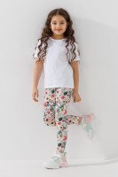 Лосини з візерунком для дівчинки Baby Show 18223 122 см Молочний  Фото №0