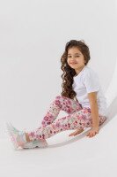 Лосини з візерунком для дівчинки Baby Show 18223 122 см Рожевий  Фото №1