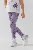 Лосины с узором для девочки Happy Kids 105 110 см Лиловый  Фото №0