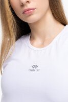 Майка фітнес однотонна жіноча Tommy life 97256 M Білий (2000989642374A)  Фото №0