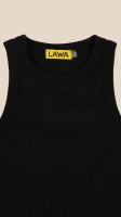 Майка однотонна для дівчинки LAWA GBC02347 134 см Чорний  Фото №0