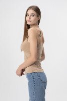 Майка однотонная женская LAWA CTM WBC02330 L Бежевый  Фото №1