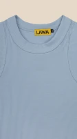 Майка однотонная женская LAWA WBC02305 XS Светло-голубой  Фото №0