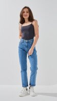 Майка однотонная женская LAWA WBC02330 XS Графитовый  Фото №1