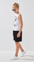 Майка з принтом для хлопчика LAWA P-BB02319 134 см Білий  Фото №2