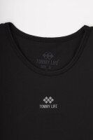 Майка фітнес однотонна жіноча Tommy life 97256 M Чорний (2000989642336A)  Фото №6