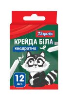 Крейда 1 вересня біла Zoo Land квадратна 12 шт 400442 (4823091911330)(SC)