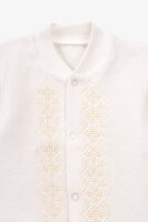 Человечек вышиванка Trendy Tot Модный карапуз 03-01527 62 см Молочный  Фото №0