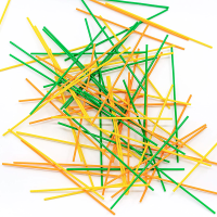 Набір стрижнів для 3D-ручки Мікс 3Doodler Start 3DS-ECO-MIX2-75 75 шт. Помаранчевий, жовтий, зелений  Фото №1