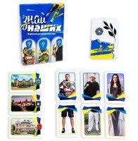 Настольная игра Strateg Знай наших розважальна патриотическая на украинском языке (30434) (4823113819309)  Фото №0