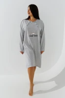Нічна сорочка жіноча Sevgi 3187 4XL Сірий