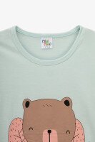 Ночная рубашка для девочки Mini Moon 0870 110 см Голубой  Фото №0