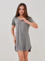 Купити Нічна сорочка жіноча Fleri F60191 46 Сірий Артикул: 2000999610394 Фото мініатюра № 1