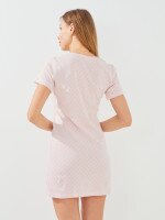 Купить Ночная рубашка женская Nicoletta 48018 S Пудровый Артикул: 2000999543562 Миниатюра фотографии № 4
