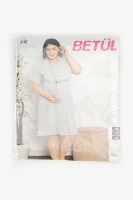 Ночная рубашка для кормящих Betul 3187 4XL Серый  Фото №9
