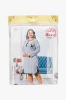 Ночная рубашка женская Sevgi 381 3XL Серый  Фото №8