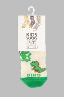 Носки для мальчика VT Socks ШДК024-1751 Дино 8-10 Молочный (2000990692962A)  Фото №3
