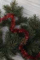 Новогодняя Мишура ДОЩИК ДМ2 Красный (NY)